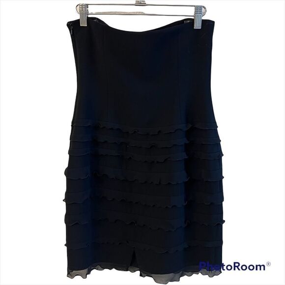 Liz Claiborne Strapless Black Mini Dress size 4 - Picture 3 of 7